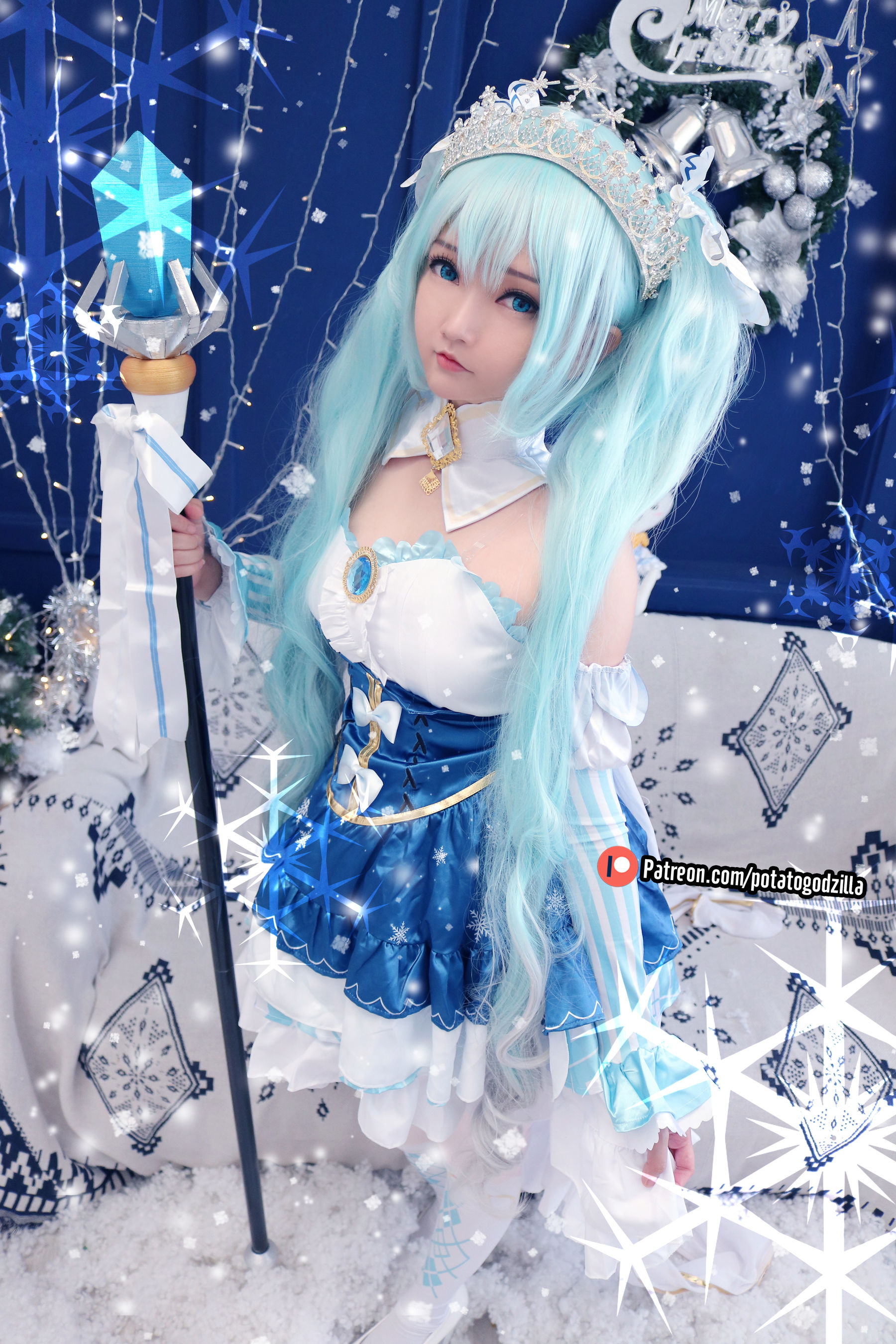 Coser小姐姐Potato Godzilla – Snow Miku